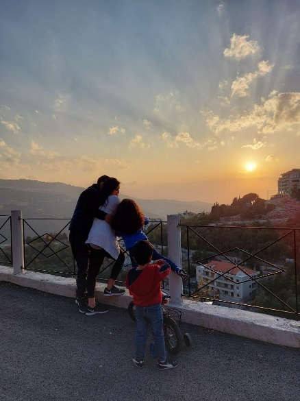 Sunset over the valley